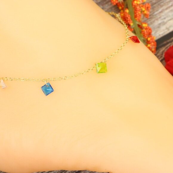 "Elegant Handmade Anklet – Delicate Jewelry for Women, MAR092111 - Picture 10 of 10